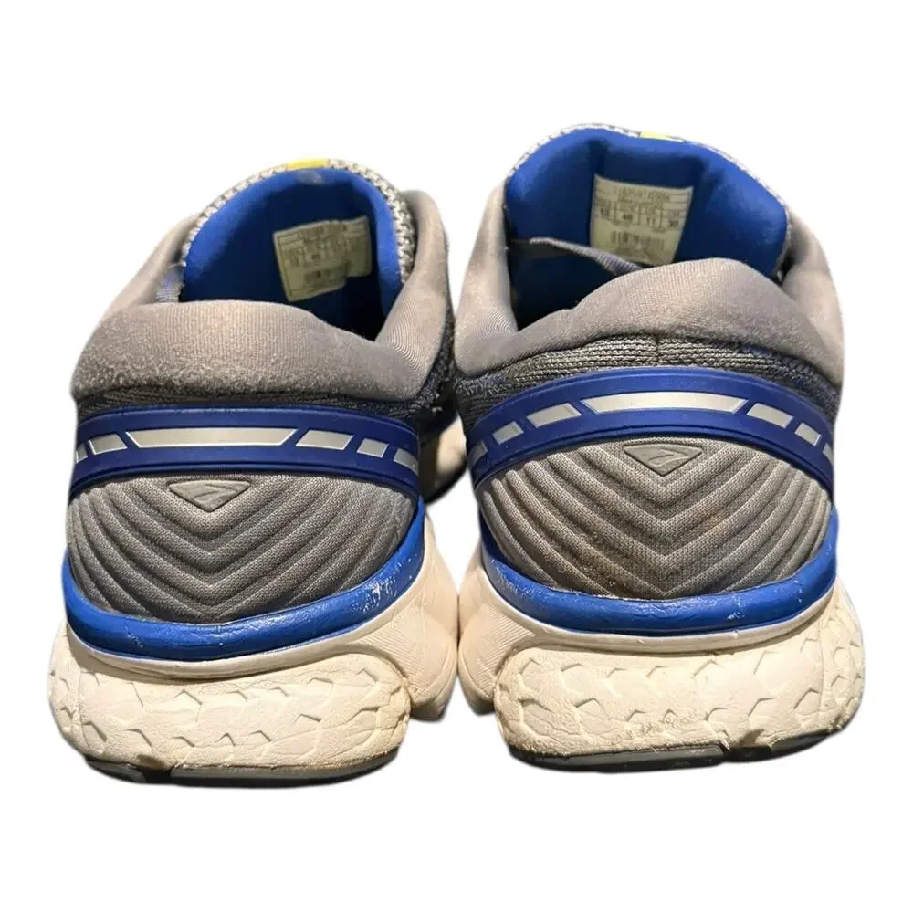 Brooks Men’s Ghost 11 Size 12 D Gray Blue Running Sneakers 1102881D006 Athletic